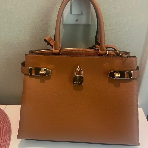 Betsey Johnson Newspaper Print Crossbody (NWT) & Aldo Brown Satchel (NWOT) - Picture 2 of 11